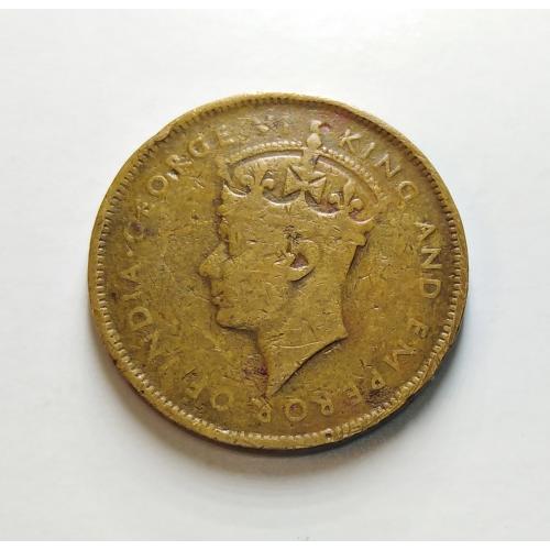MAURITIUS 1942 * 5 CENTS COIN * KING GEORGE VI * CONDITION AS PER IMAGES * KM# 20 * Make Offer