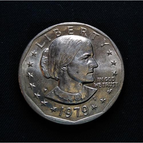 " With full of luster " UNITED STATES 1979 * 1 Dollar " Susan B. Anthony Dollar " * AUNC CONDITION * Make Offer