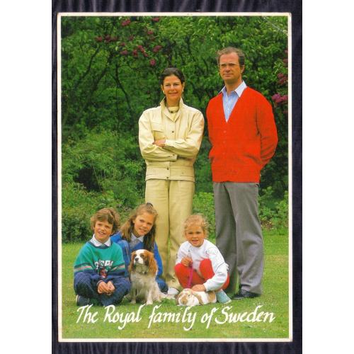 The Royal Family of Sweden , Vintage Sweden Postcard * Make Offer