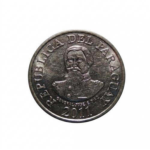 WITH FULL OF LUSTER , PARAGUAY 2011 * 100 GUARANIES COIN , * AUNC CONDITION , JOSÉ EDUVIGIS DÍAZ (PORTRAIT) * Make Offer