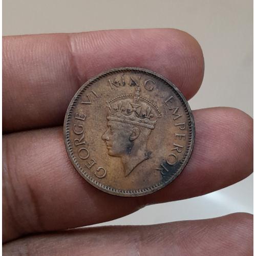 BRITISH INDIA 1942 * 1/4 , ONE QUARTER ANNA COIN * KING GEORGE VI * CALCUTTA MINT * VERY FINE TO EXTRA FINE CONDITION * Make Offer