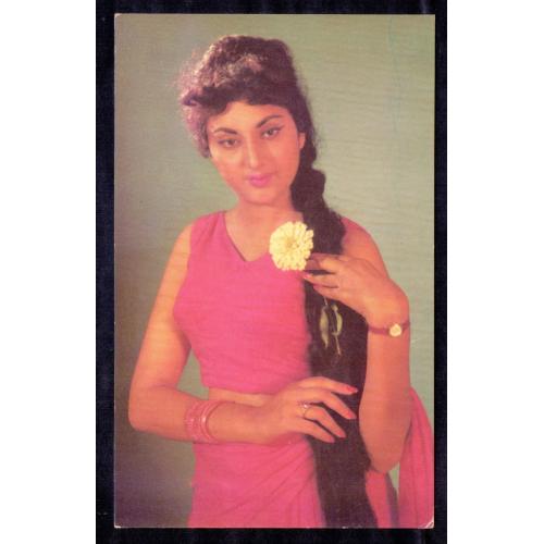 WITH COMPLIMENTS FROM THE MAKERS OF INTERNATIONAL LUX * 1960's * PAKISTAN CINEMA FAMOUS ACTRESS ** Sabira Sultana ** POSTCARD * Make Offer