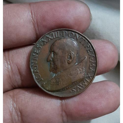 VATICAN CITY 1958 * MEDAL COMMEMORATING THE CORONATION OF POPE JOHN XXIII * Make Offer