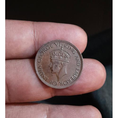 AMAZING GRADE , CEYLON , SRI LANKA 1942 ( BRITISH COLONIAL) * ONE CENT COIN * EXTRA FINE PLUS CONDITION * KING GEORGE VI * Make Offer