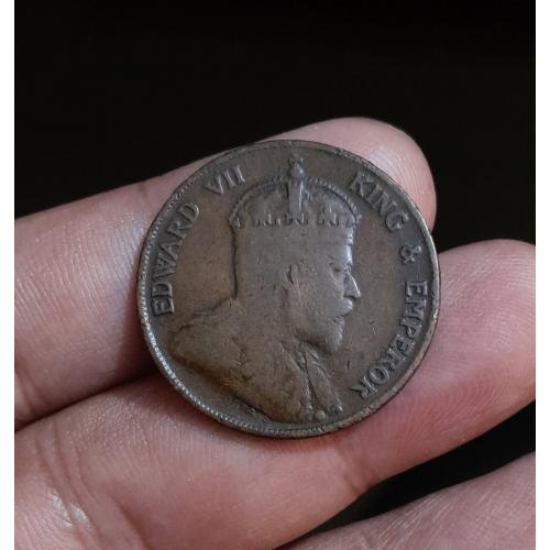 VERY HARD , HONG KONG 1902 , BRITISH COLONIAL * ONE CENT COIN * KING EDWARD VII * FINE TO VERY FINE CONDITION * Make Offer