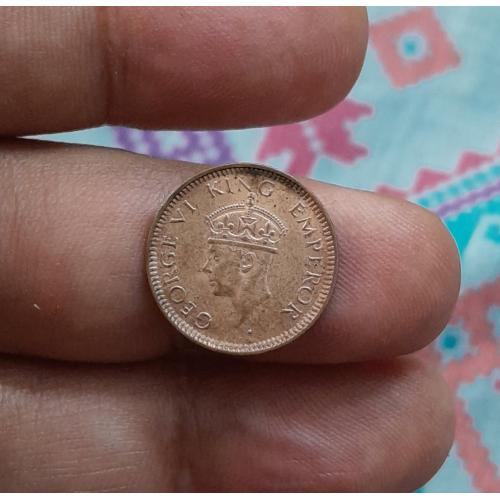 WITH LUSTER , BRITISH INDIA 1941 * 1/12 ANNA COIN * KING GEORGE VI * ALMOST AUNC CONDITION , BOMBAY MINT * Make Offer