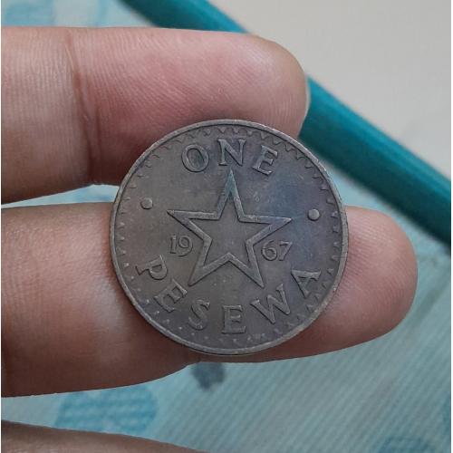 GHANA 1967 * ONE PESEWA COIN * EXTRA FINE COND * WEST AFRICAN COUNTRY * Make Offer
