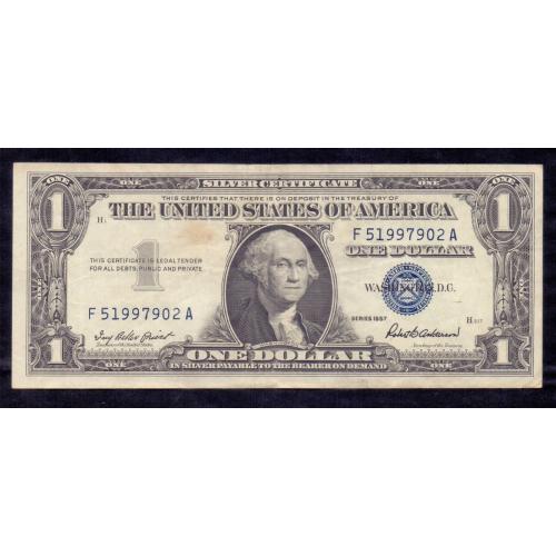 CRISPY , EXTRA FINE OR BETTER CONDITION , EXTREMELY RARE , 1957A US 1 DOLLAR , SILVER CERTIFICATES - SMALL SIZE SERIES , BLUE SEAL , GEORGE WASHINGTON * Make Offer