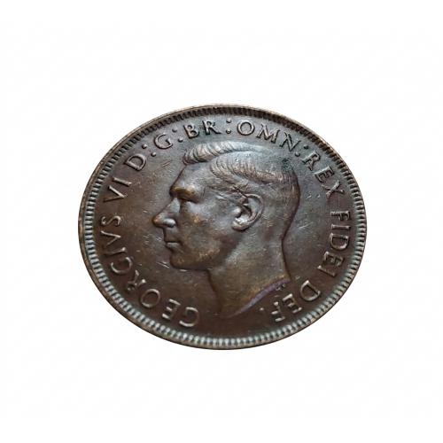 AUSTRALIA 1950 * 1 , ONE PENNY COIN * KING GEORGE VI * EXTRA FINE CONDITION * KANGAROO FACING LEFT , Melbourne Mint * Make Offer
