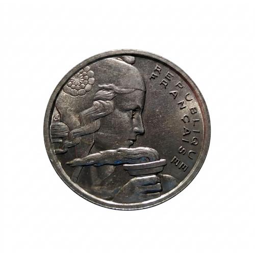 WITH LUSTER , FRANCE 1955 * 100 FRANCS COIN * AUNC CONDITION * Make Offer