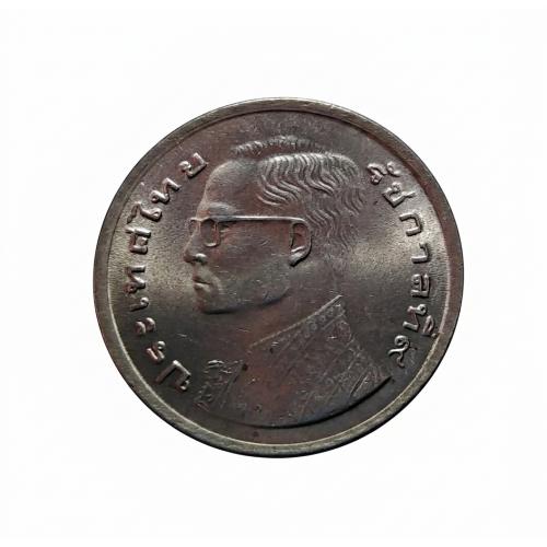 WITH FULL OF LUSTER , THAILAND 1977 (2520) * 1 BAHT COIN * AUNC CONDITION * RAMA IX * Make Offer